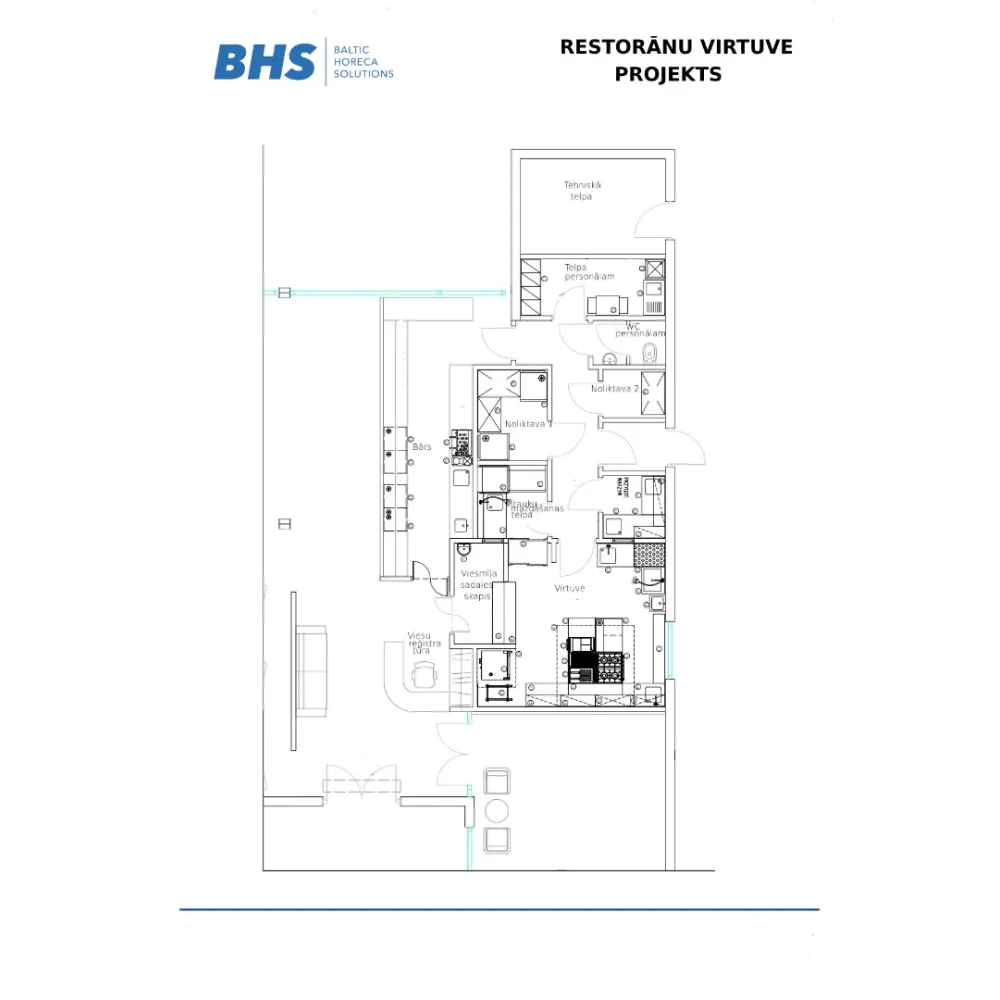 Drawing  Restaurant kitchen (RAS-restaurant)