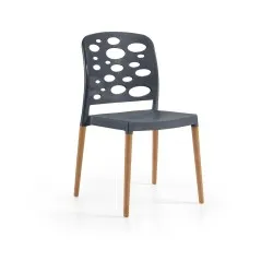 Chaise Bubble avec une jambe de bois