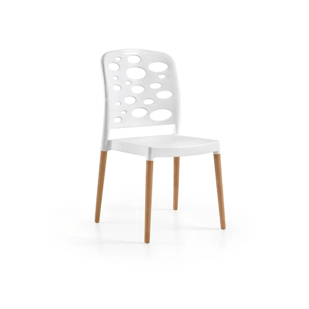 Chaise Bubble avec une jambe de bois (3G-BubbleChairWood)