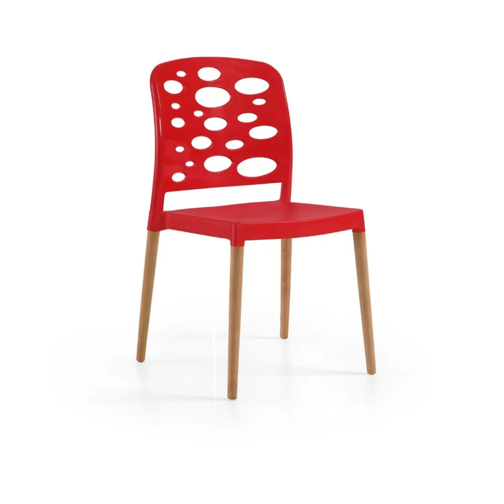 Chaise Bubble avec une jambe de bois (3G-BubbleChairWood)