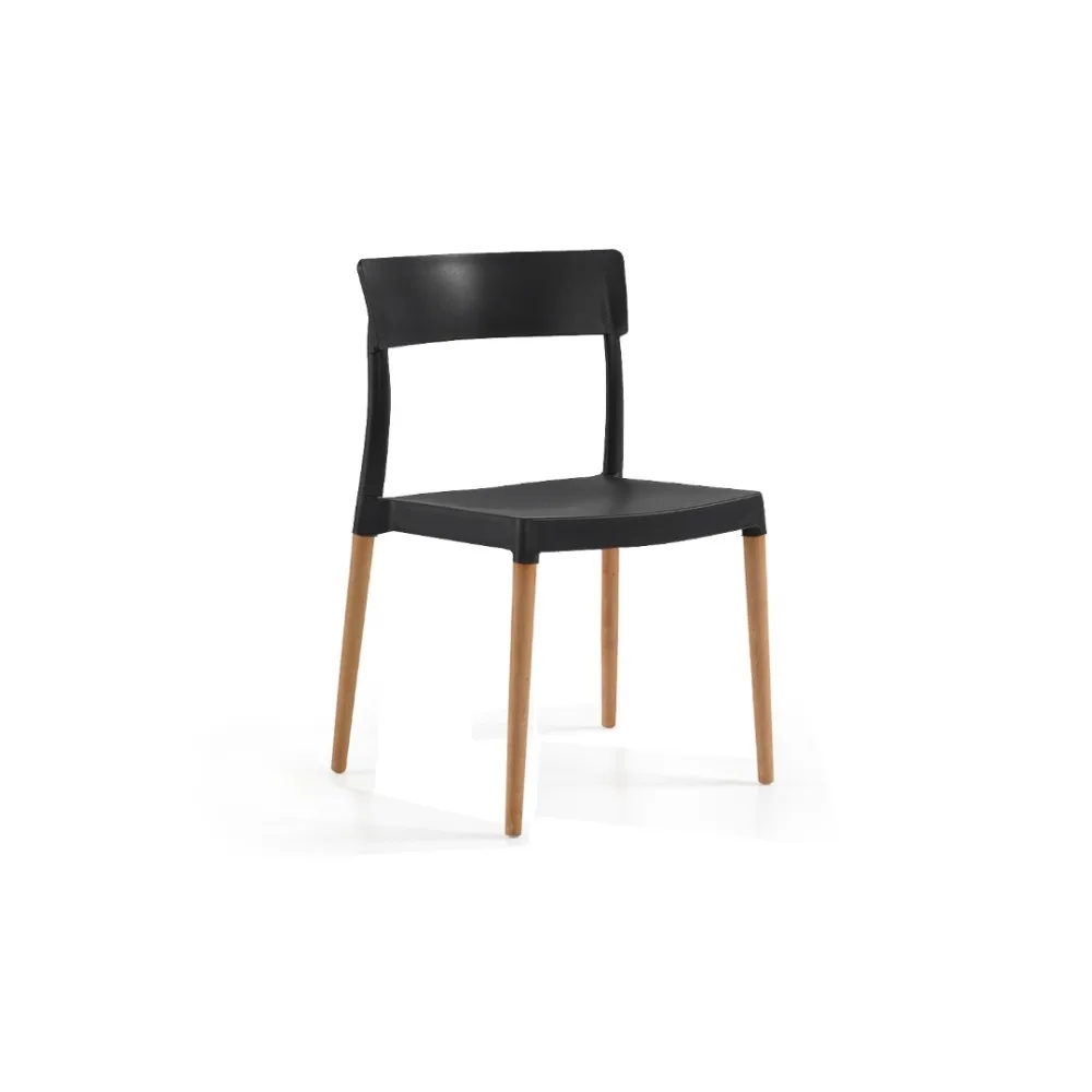 Chaise Lilly avec une jambe de bois (3G-LillyChairWood)