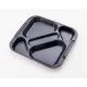 5-compartment food tray Grey Polypropylene (AR41050)