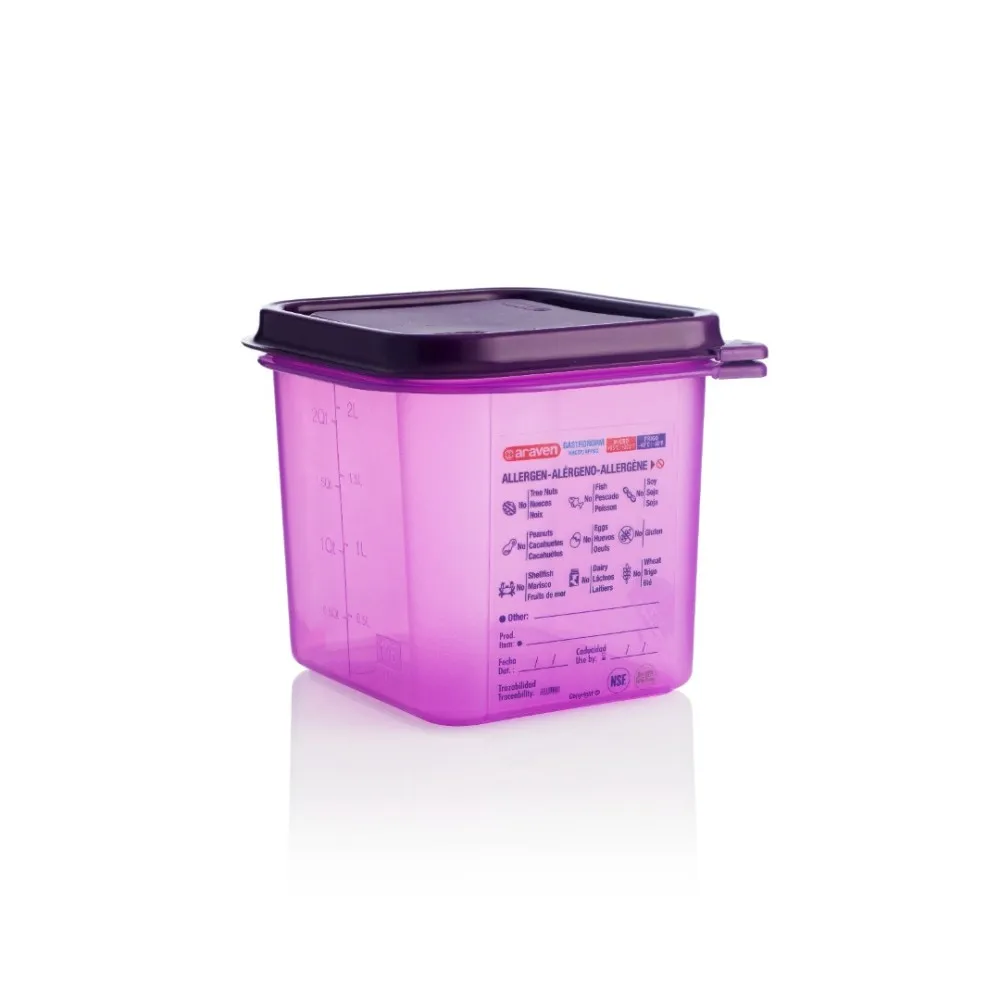 GN 1/6 h-150mm Anti allergic polypropylene airtight containers (AR61390)