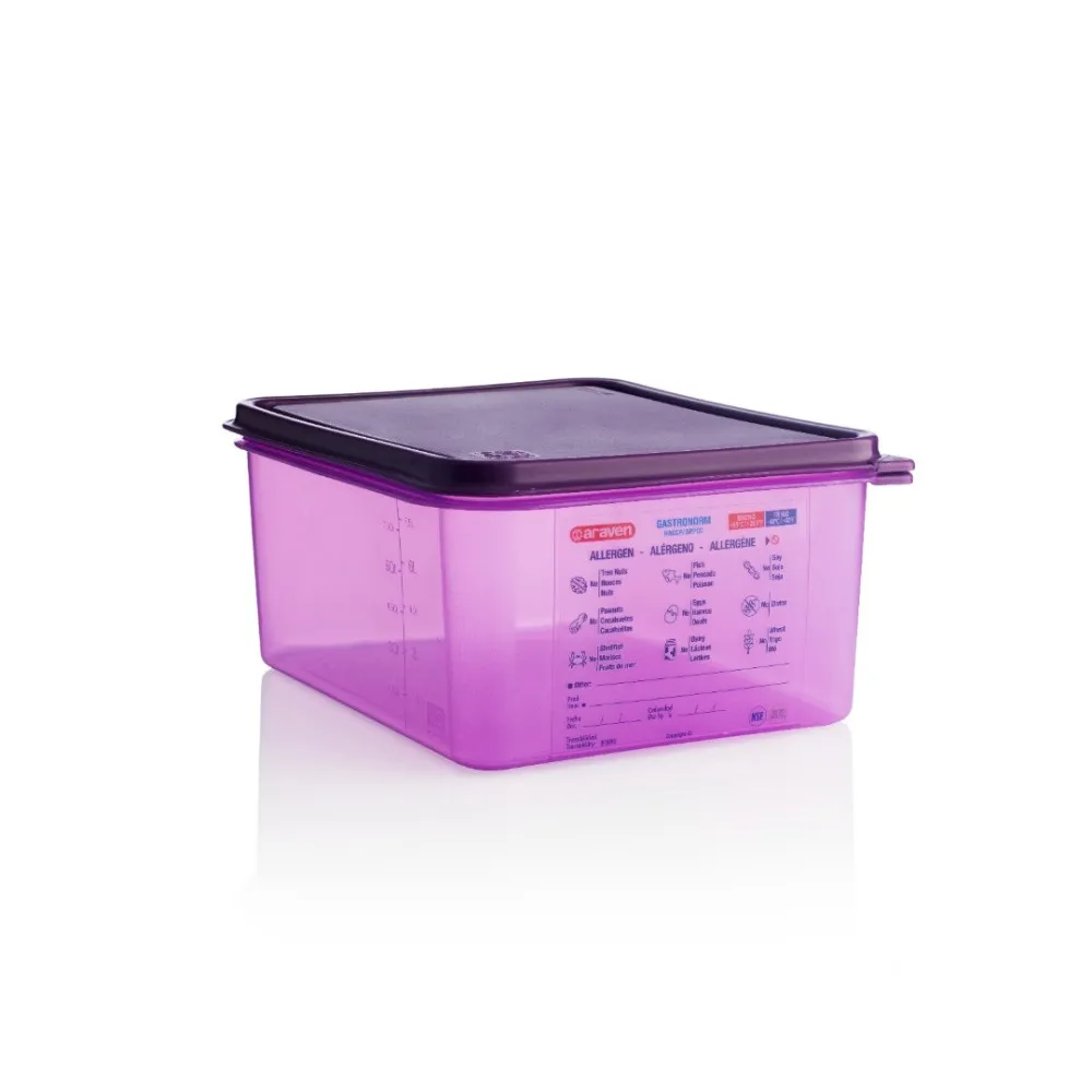 GN 1/2 h-150mm Anti allergic polypropylene airtight containers (AR61391)