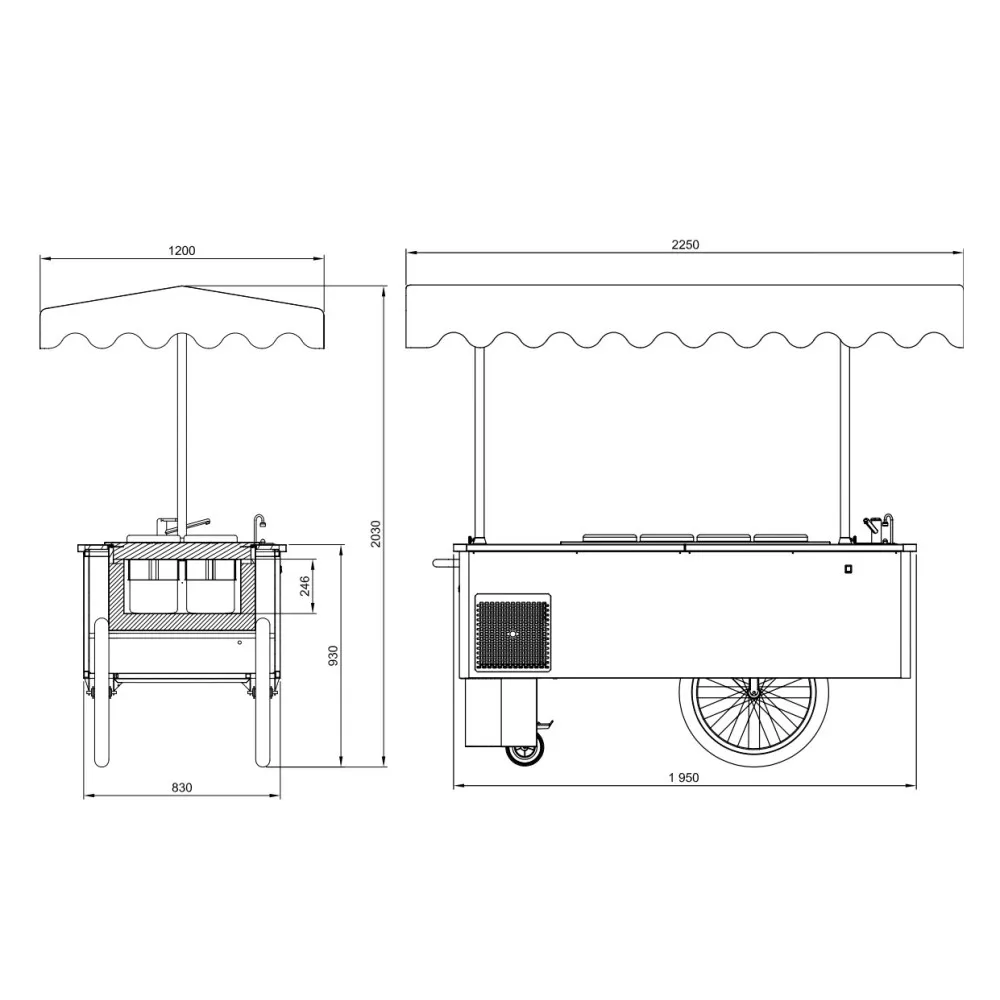 Ice-cream showcase 8SM