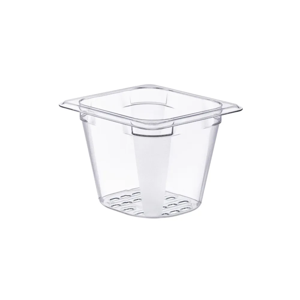 GN 1/6 h-130mm Perforated polycarbonate container (AR94073)