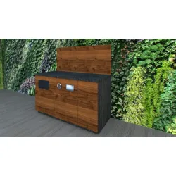 Tablette pour machine à café Wood