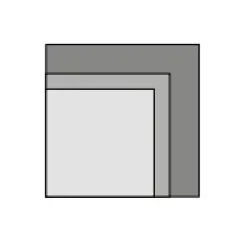 Plateau de table en mélaminé 28 mm, 600×600 mm