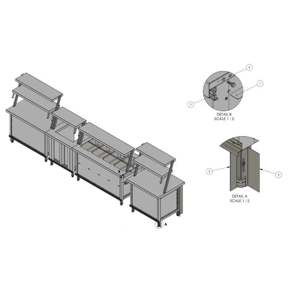 Installation du système modulaire, dessins (RAS-MOD)