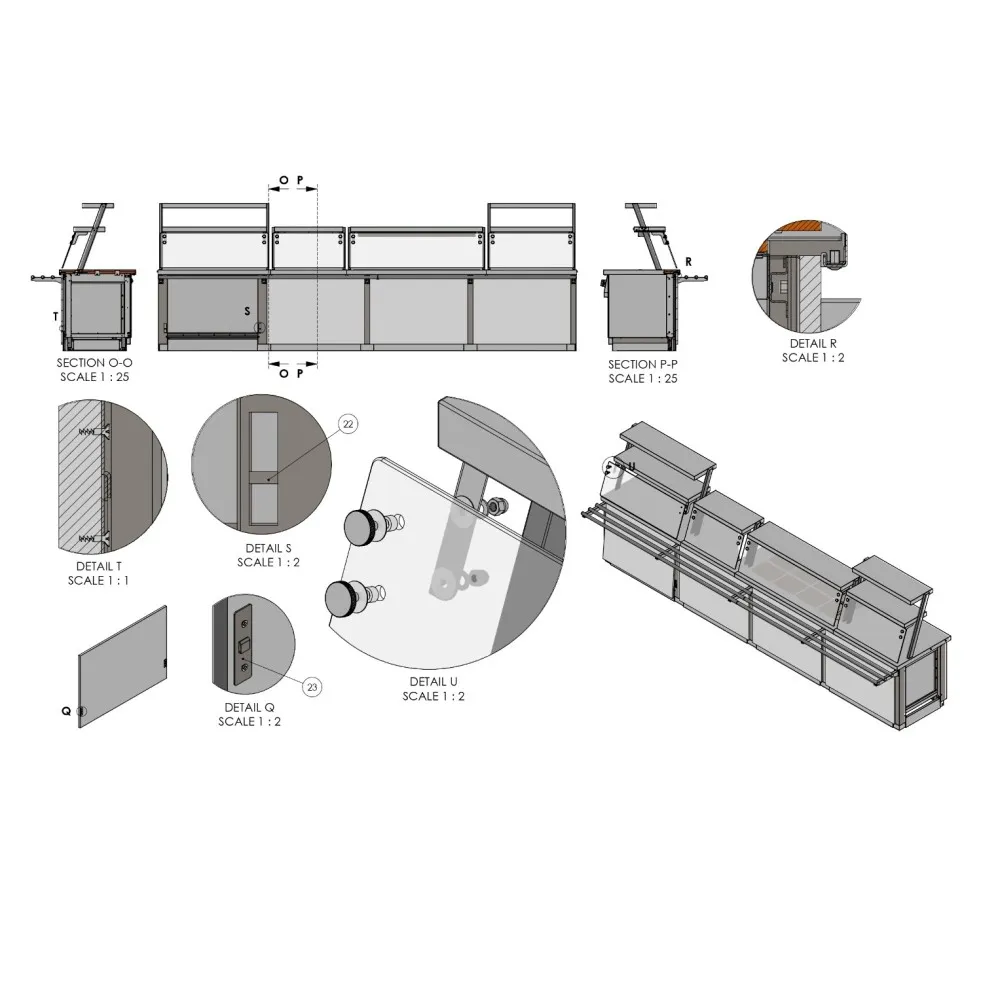 Installation du système modulaire, dessins (RAS-MOD)