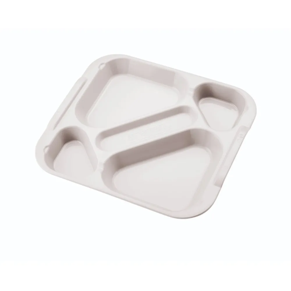 5-compartment food tray White Polycarbonate (AR01052)