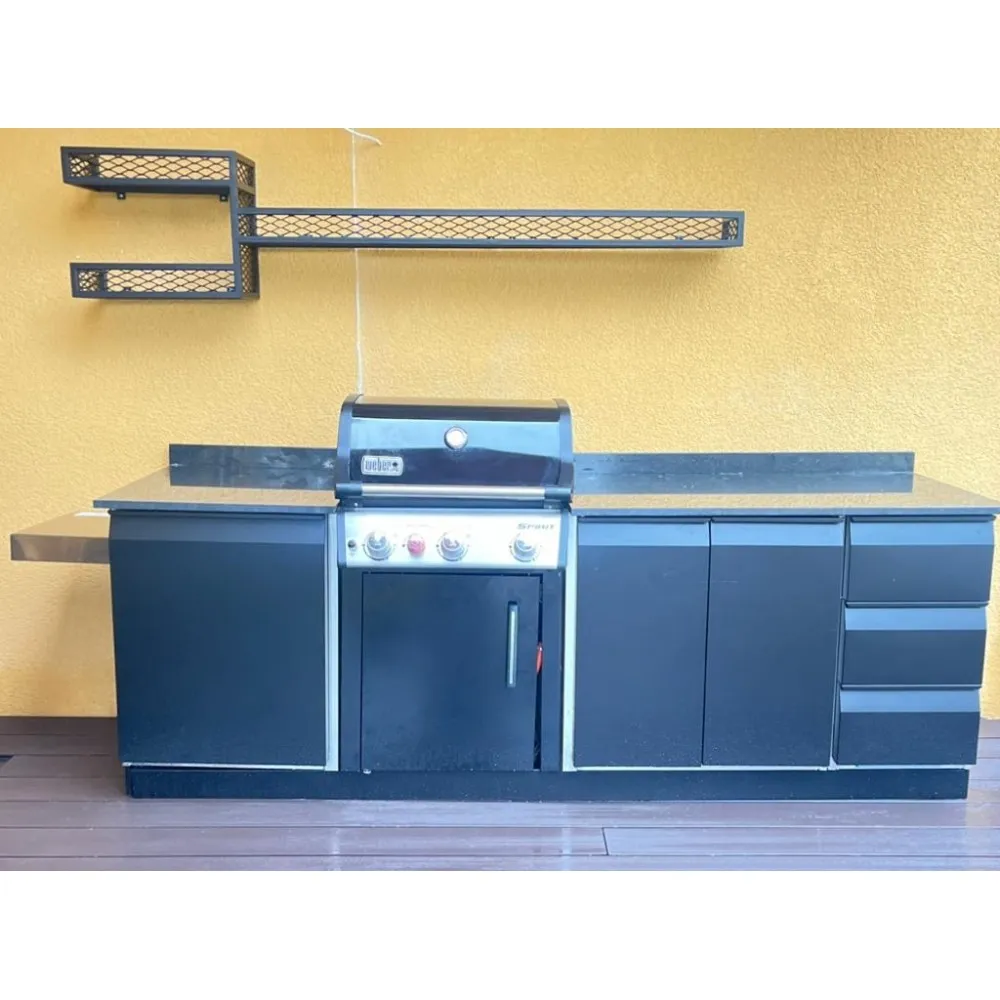 Kitchen Unit Black 2410 mm (PROJECT-2140-680-860)