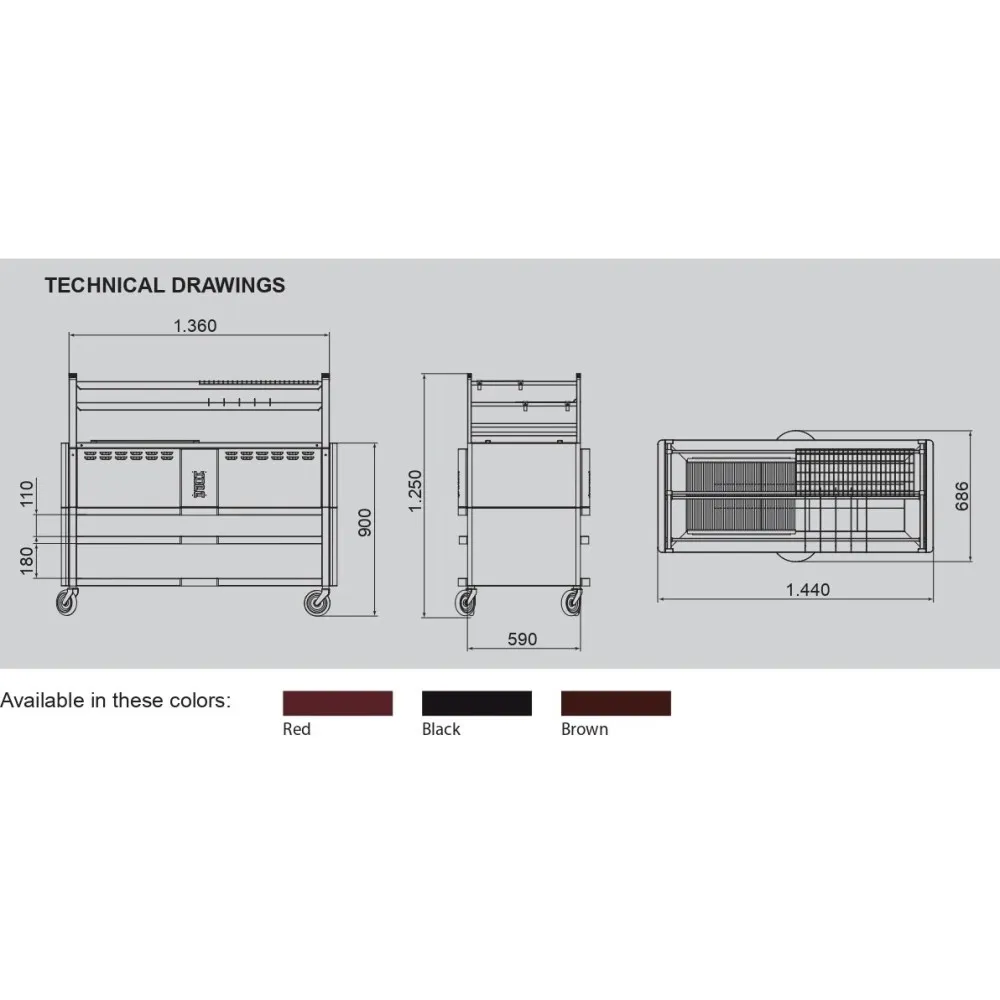Barbecue au charbon de bois à la japonaise R120S (CO- R120S)