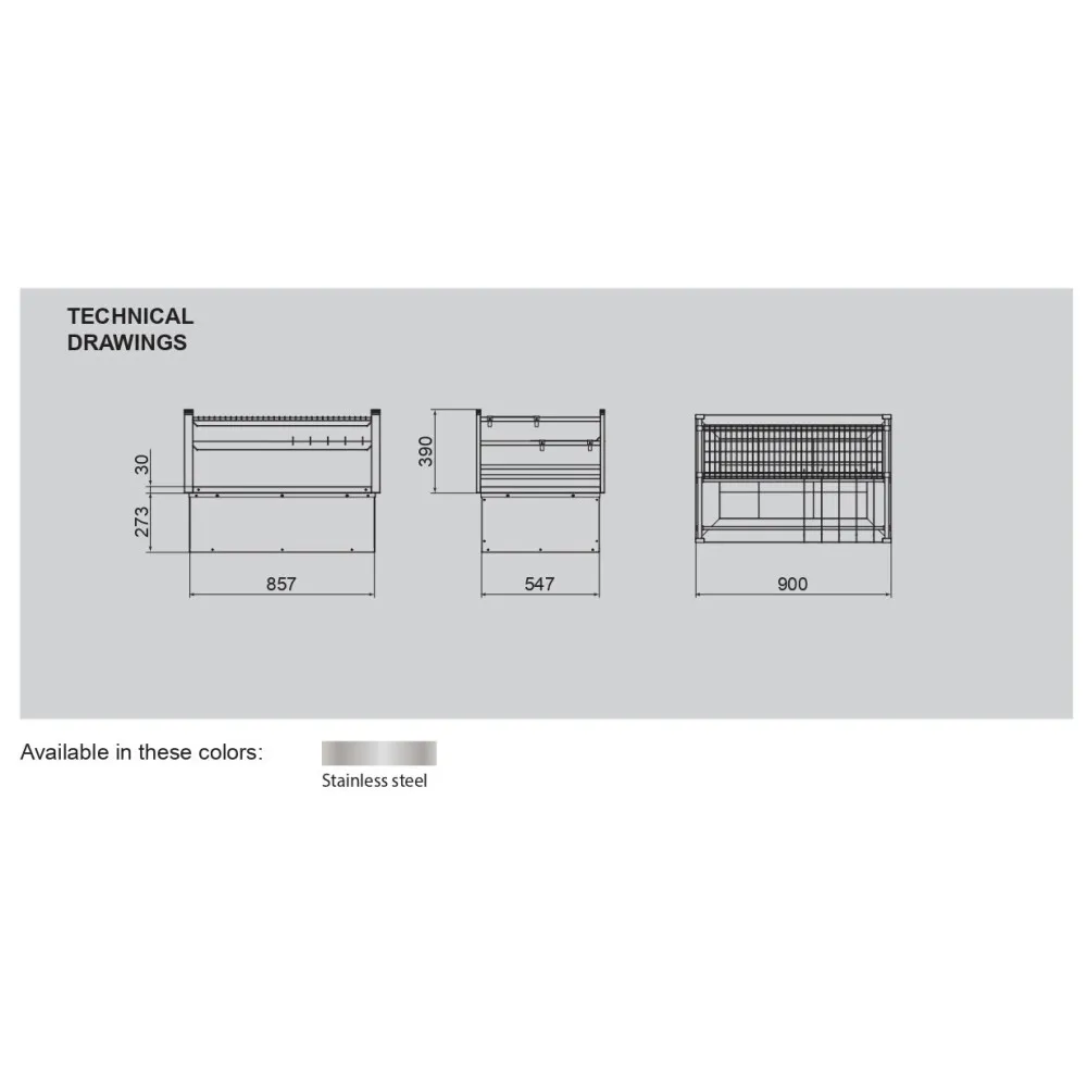 Barbecue au charbon de bois à la japonaise DROP IN  R90D (CO- R90D)