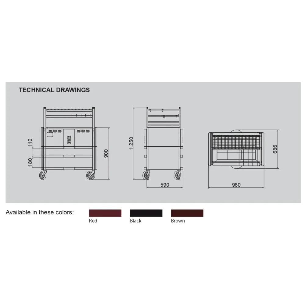 Barbecue au charbon de bois à la japonaise R90S (CO-R90S)