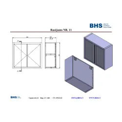 Armoire murale avec porte coulissante NN51