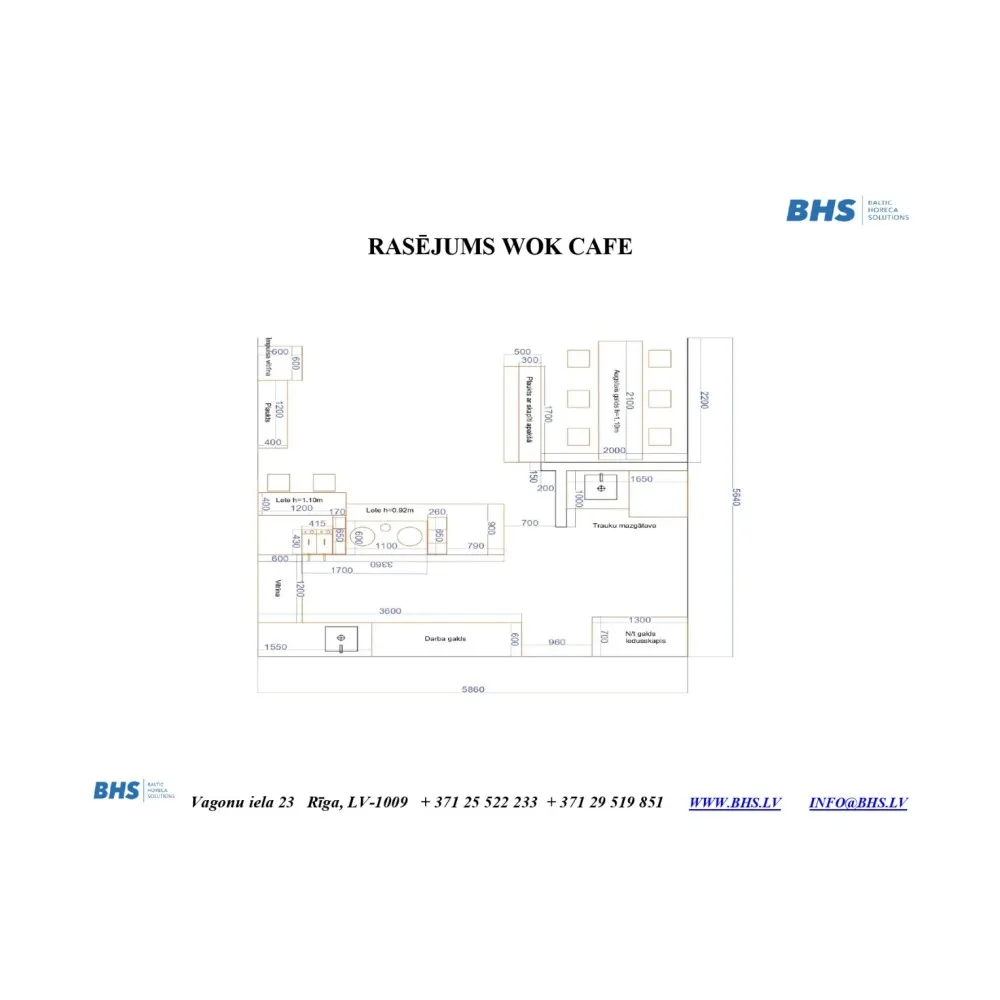 Drawing  Wok Cafe (RasējumsWOK)