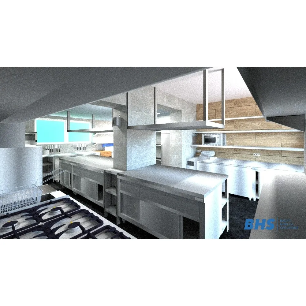 3D kitchen cafe Baltezers (RAS2080)