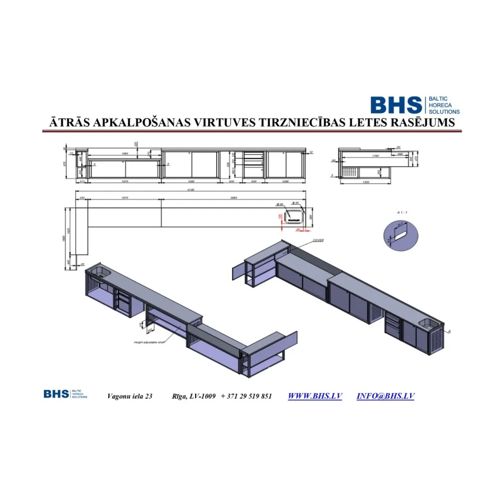 Mobile point of sale Fast Food Trailer (BHS-XKJ23-0026.000.00 SB)