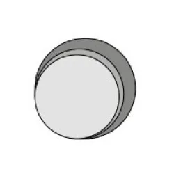 Plateau de table en mélaminé ROUND 28 mm D-600 mm