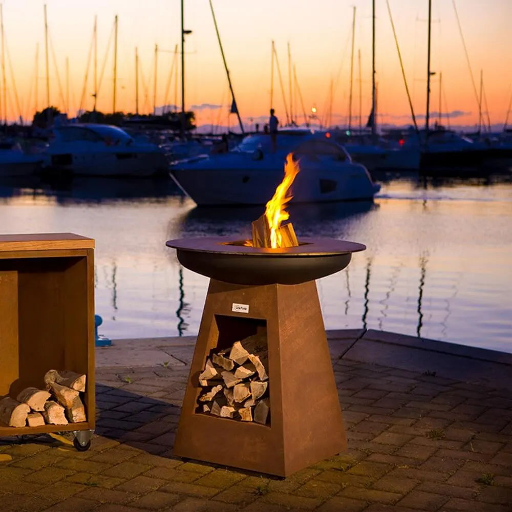 Barbecue Charcoal grill BBQ  Corten Version 1000 mm (BHS-VCS)