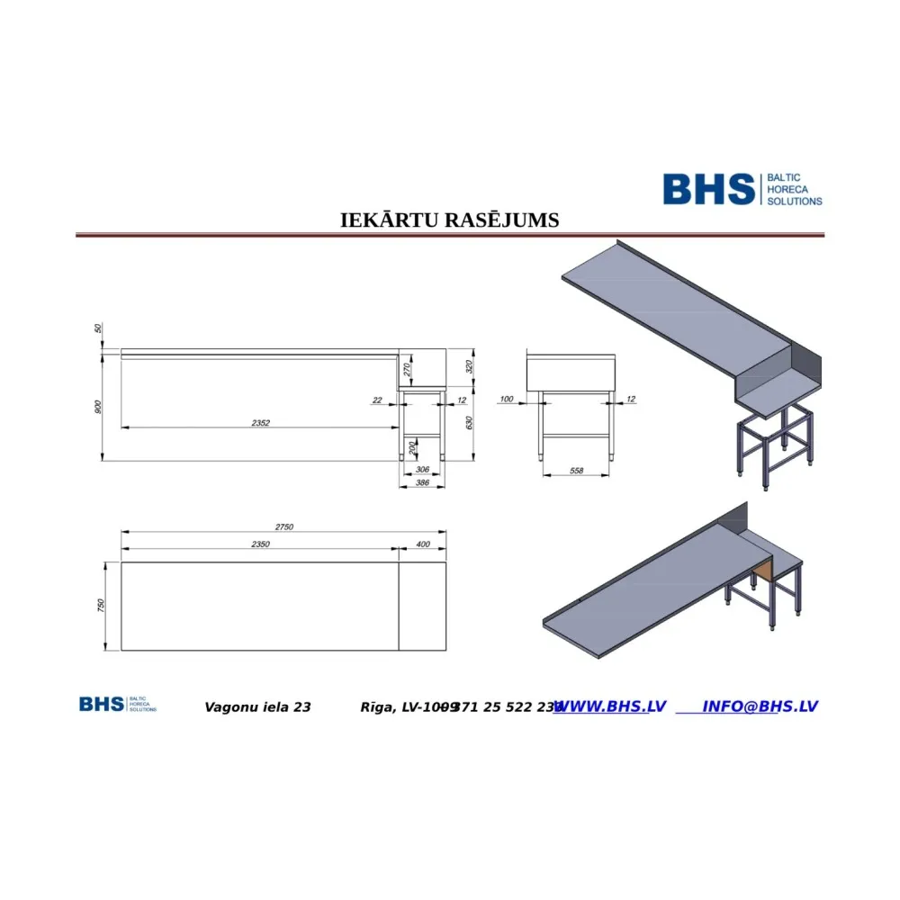 Darba virsma Fast -food Bus (RAS104)