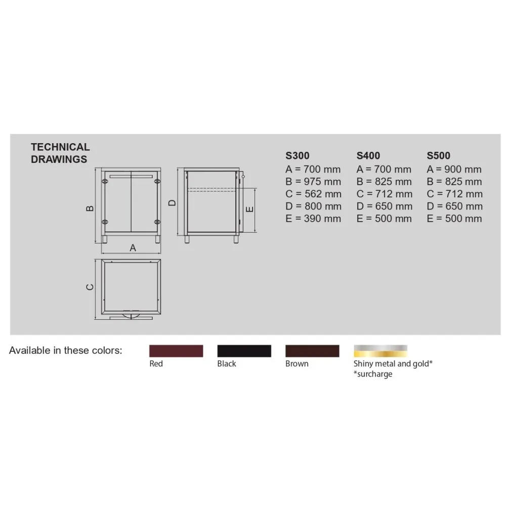 Plateau de four à charbon S500 (CO-S500)