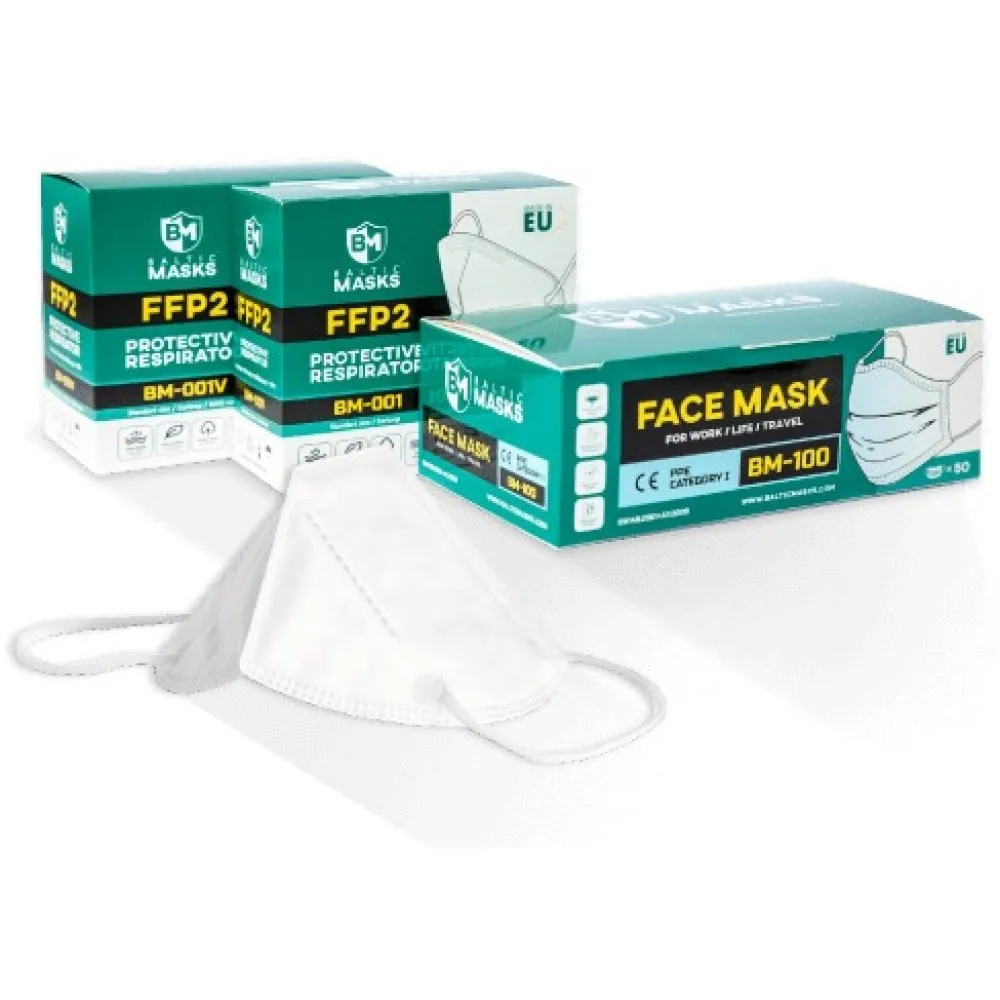Face mask antimicrobial White (BM-003)