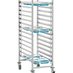5 compartments food tray Trolley