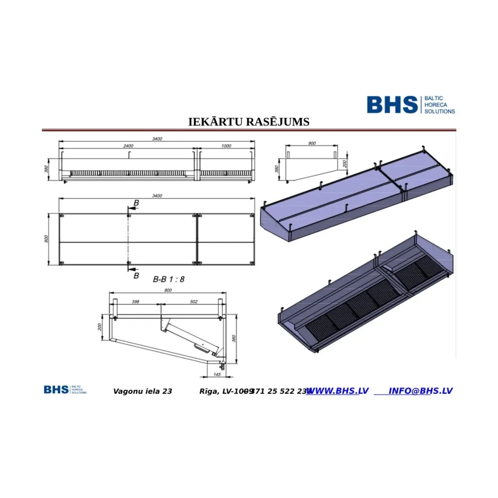 Tvaika nosūcējs  Fast -food Bus (RAS103)
