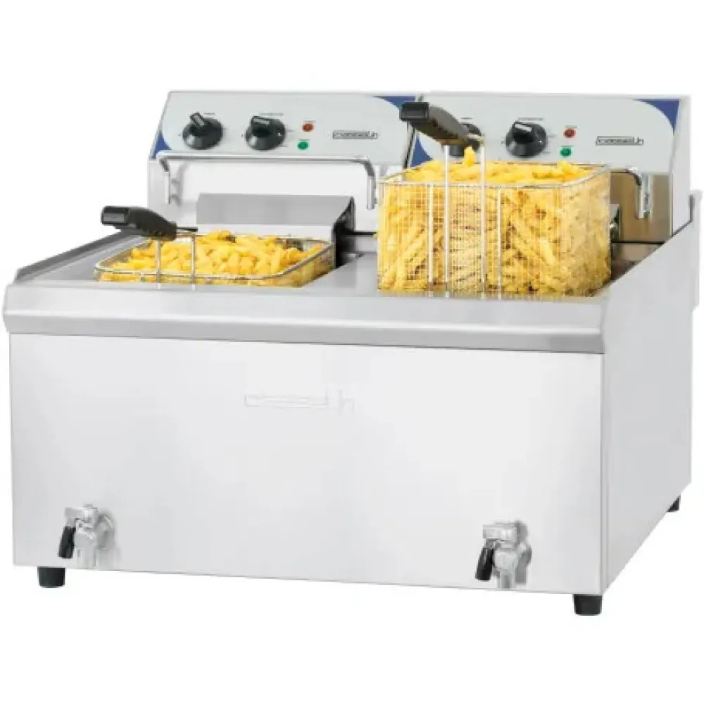 Double fryer with tap 10+10L, 2x9 kW (CFEV102TC)