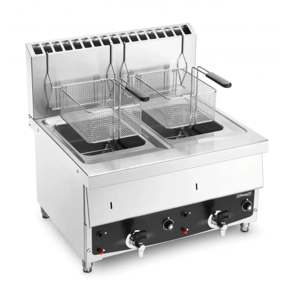 Gas fryer with tap 10+10L (CFG102)