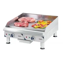 Plancha électrique lisse + rainurée PREMIUM - L