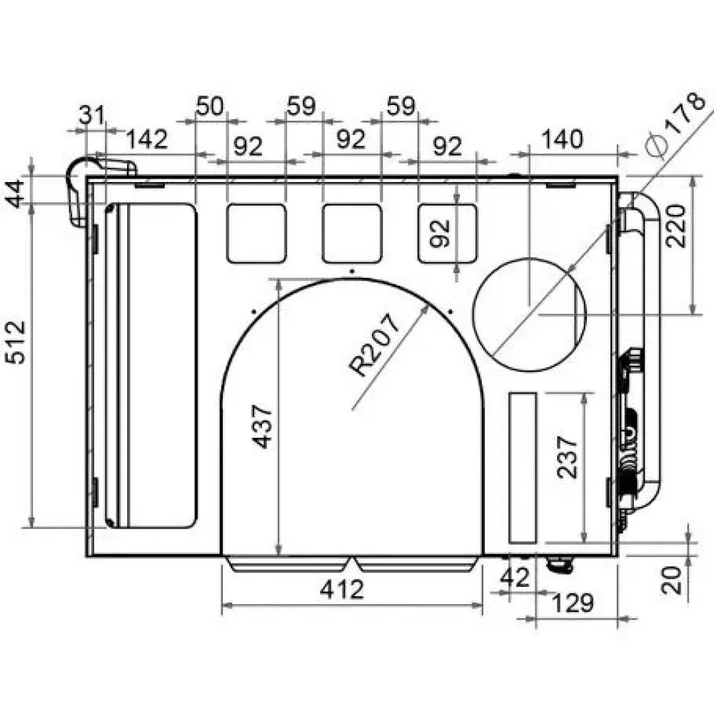 Heating snack trolley (CCHSC)