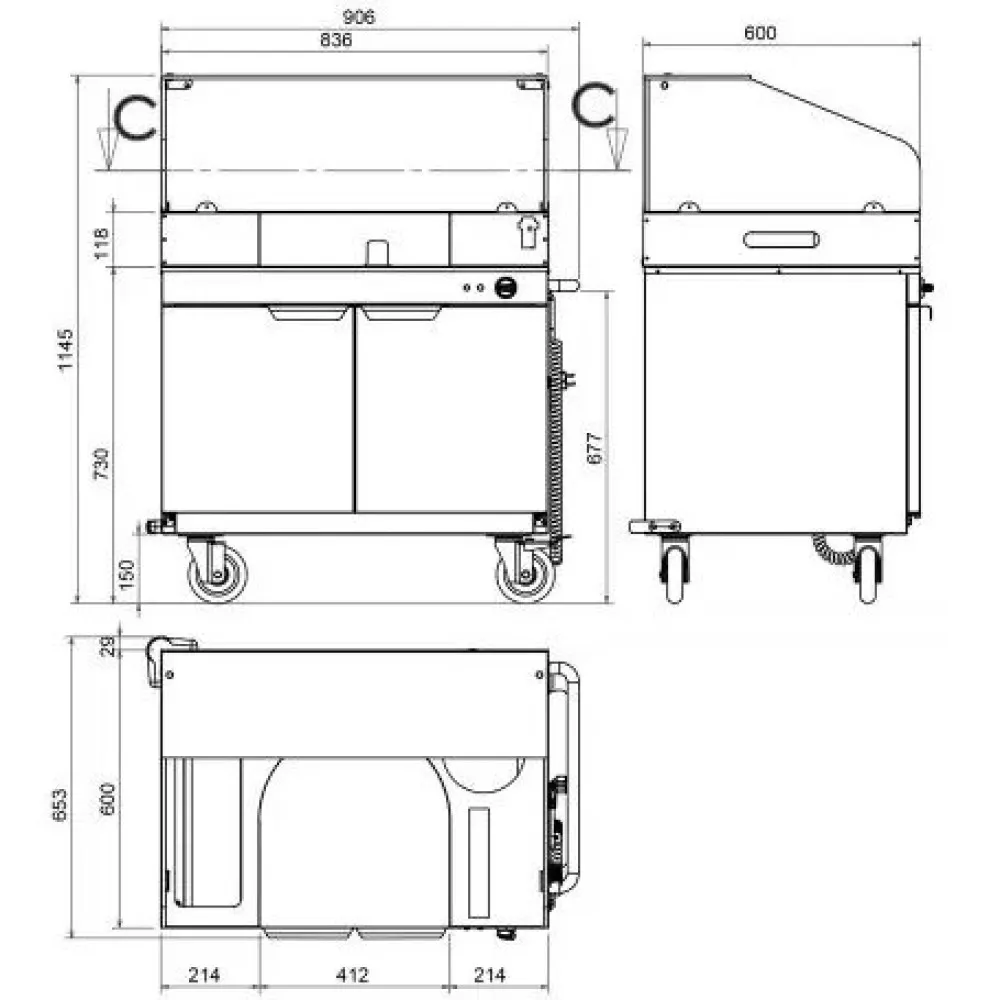 Heating snack trolley (CCHSC)