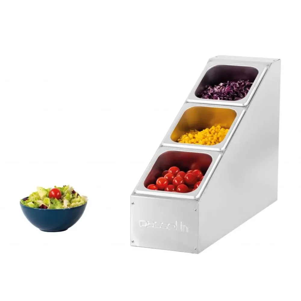 Etagère pour bar à salade 3 x GN1/6 (CSBG316)