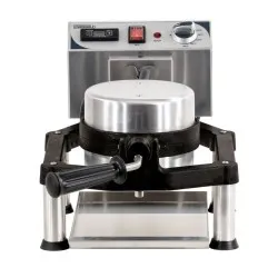 Round waffle maker 180° rotation