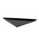 Bac Plexi Triangle en polyméthacrylate de méthyle, 400x400x530x50mm, noir (A00017600)