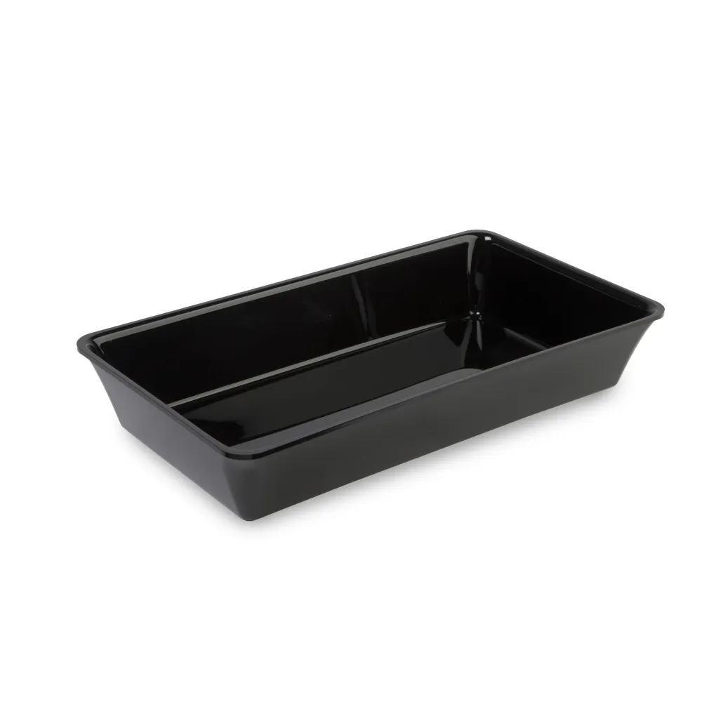 Bac Plexi GN 3/4 profondeur 80 mm en polyméthacrylate de méthyle Noir (A00006603)