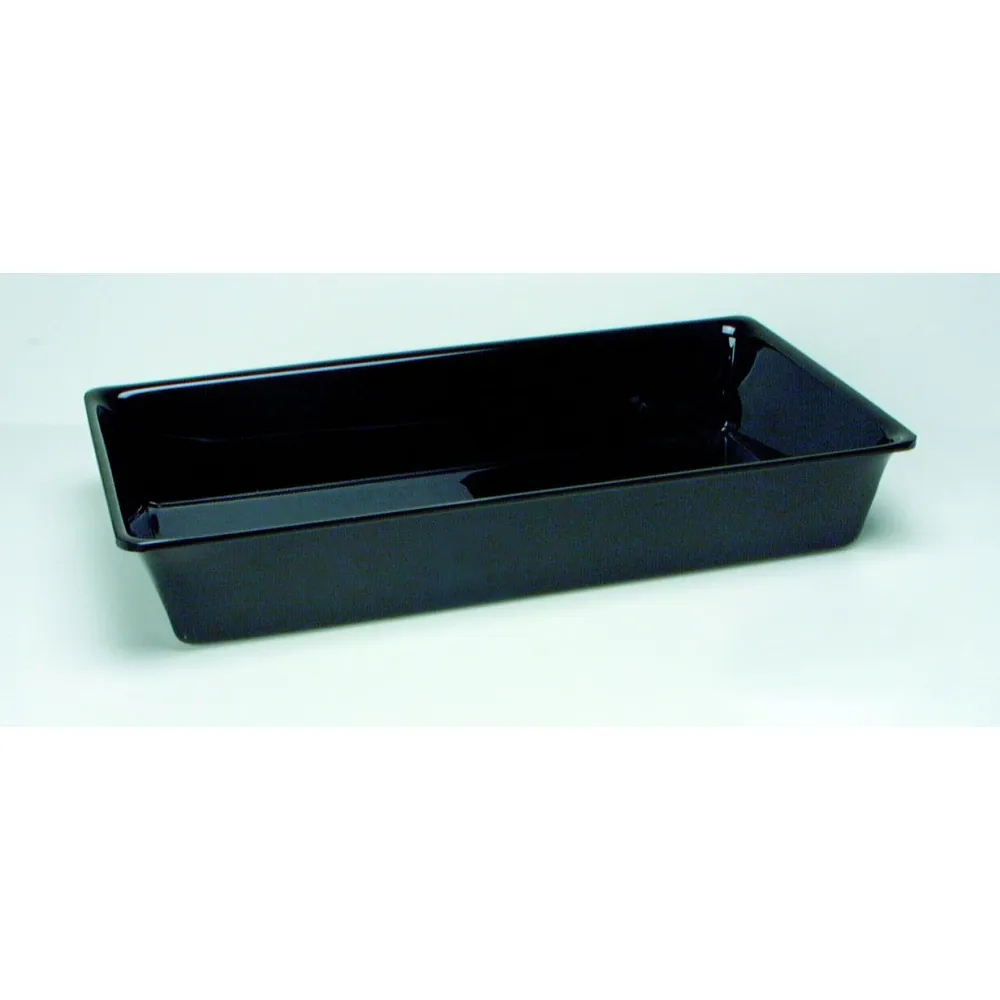 Bac Plexi GN 3/4 profondeur 80 mm en polyméthacrylate de méthyle Noir (A00006603)