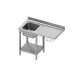 Easily assembled work table with sink, shelf and space for dishwasher or refrigerator 1400 (954907140)