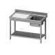 Table with a single-chamber sink with a shelf 1000x600 mm (954466100)