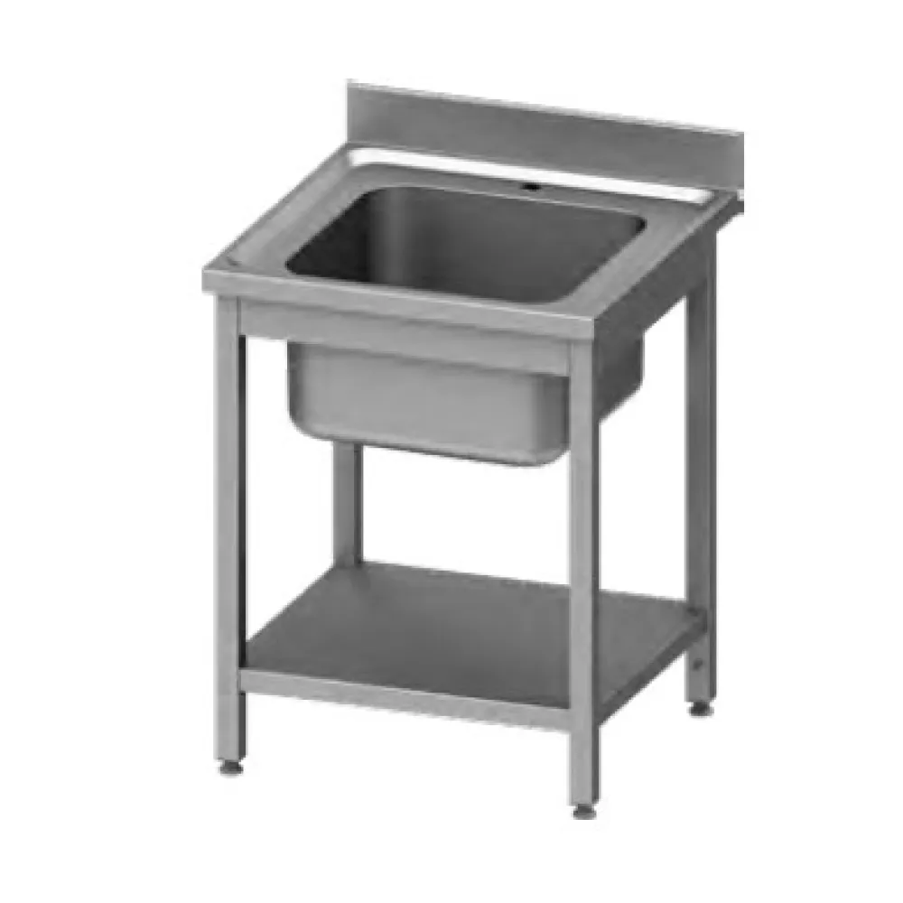 Table with a single-chamber sink with a shelf 600x700 mm (954457060)