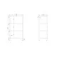 Stainless steel storage rack solid shelves 1200 (951885120)