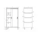 Storage cabinet, sliding door 1200 (951606120S)