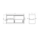 Handing cabinet sliding door 1200 (951724120)