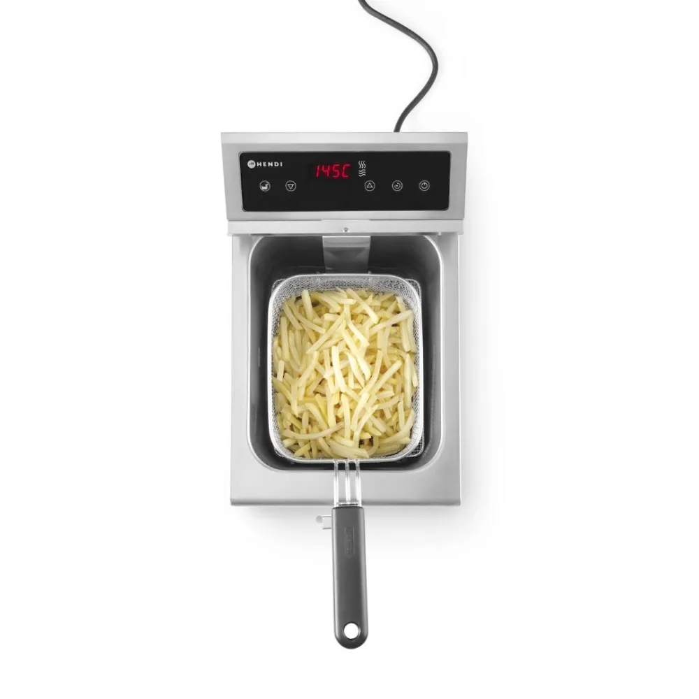 Friteuse à induction avec robinet de sortie, 8 l (N215012)