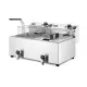 Friteuse manuelle Profi Line avec robinet de sortie, 2 x 8 l (N209301)