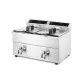 Friteuse induction avec robinet de sortie - 2 x 8 l (N215029)