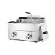 Friteuse induction avec robinet de sortie - 2 x 8 l (N215029)